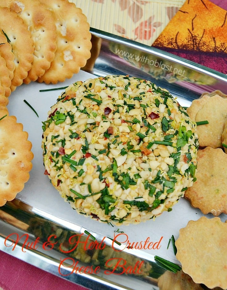 Nut and Herb Crusted Cheese Ball-P