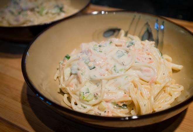 Salmon Linguine