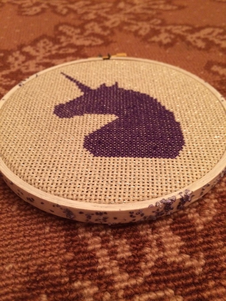 unicorn glitter hoop