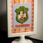 quick and easy scrapbook photo frame