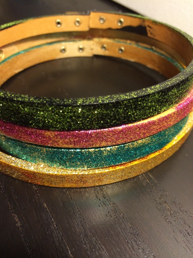 glitter hoops