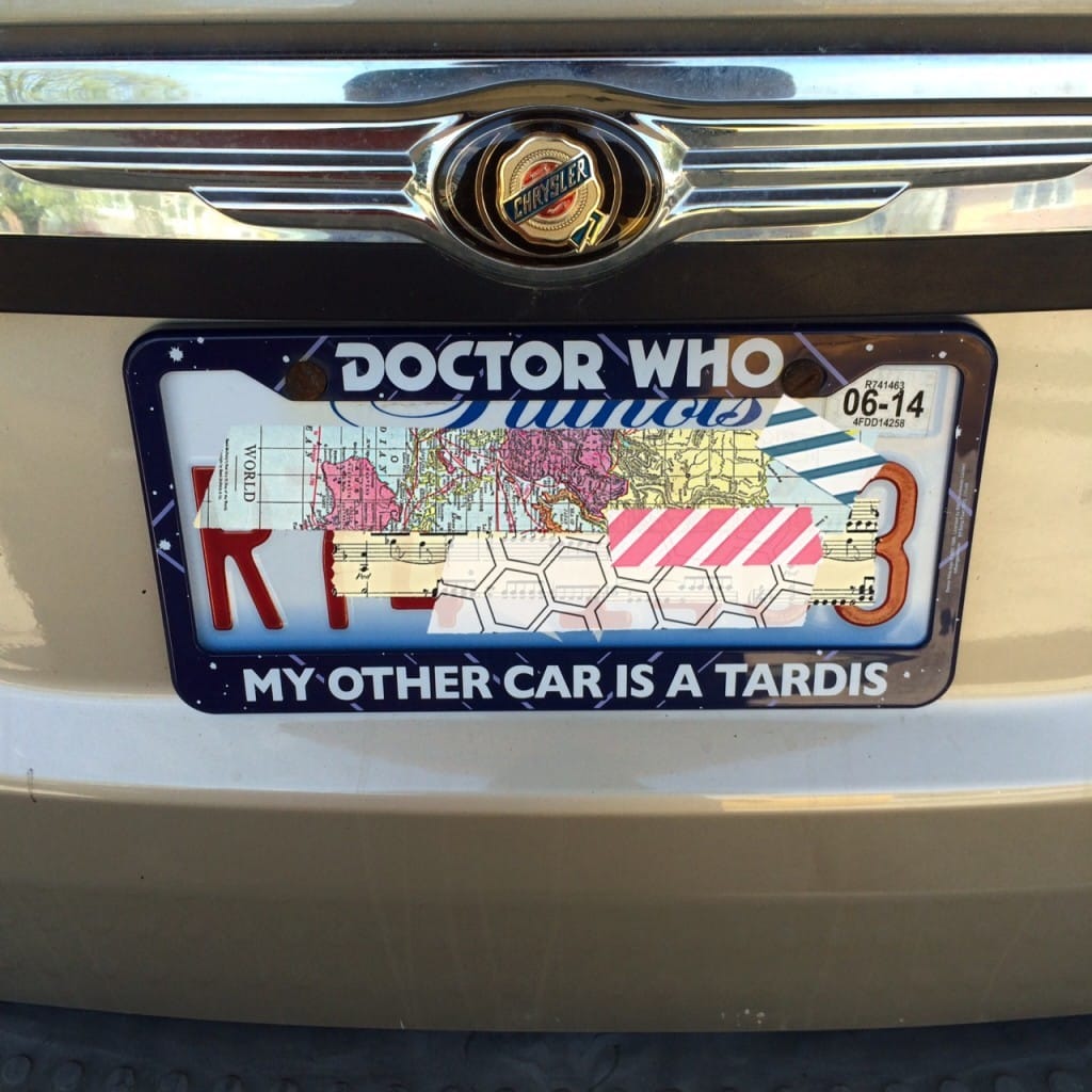 Tardis License Plate