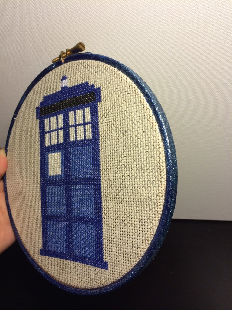 TARDIS Cross Stitch