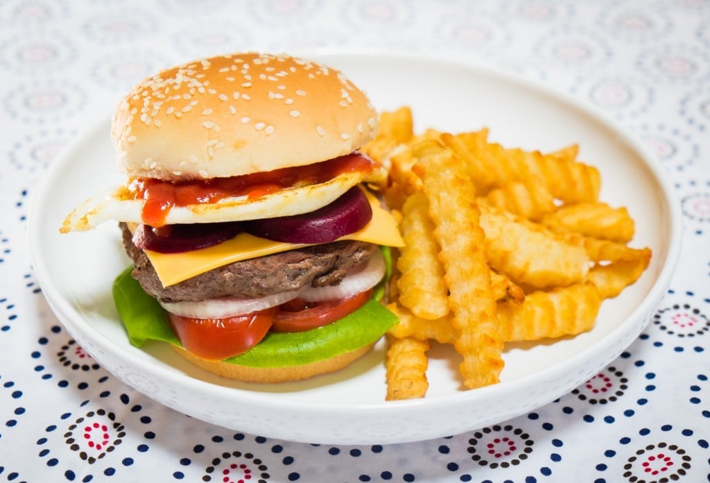 Kiwi-style Hamburger