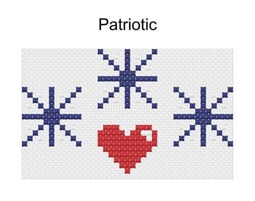 patriotic cross stitch pattern