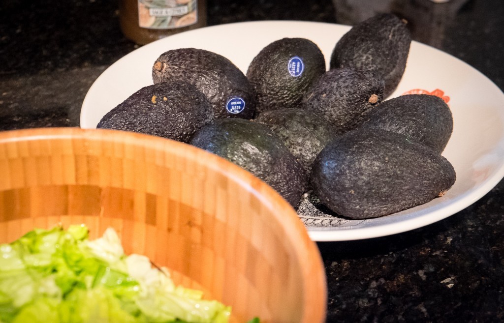 salad and avocado