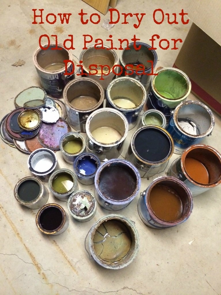 How to Dry Out Paint for Disposal