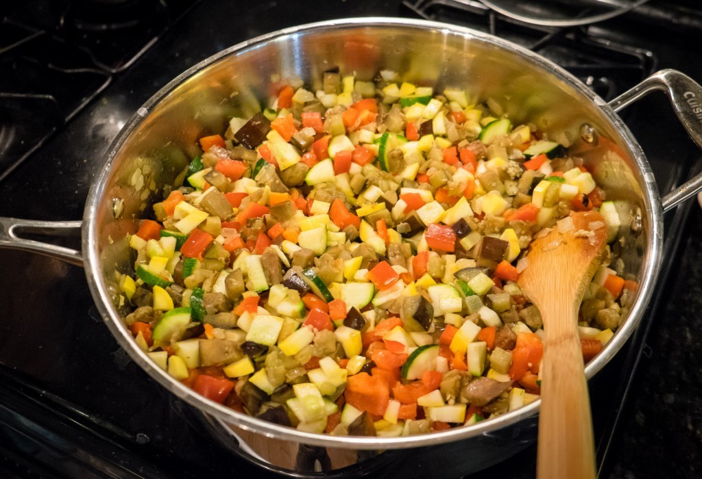 peppers and zucchini