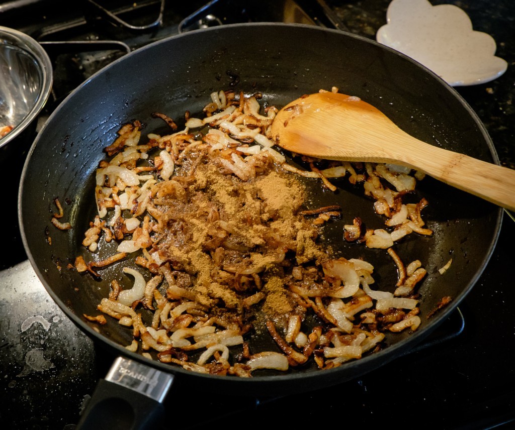 onions and spices