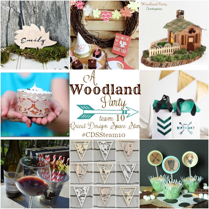 Woodland themed Party Ideas from Cricut Design Space Star Team 10