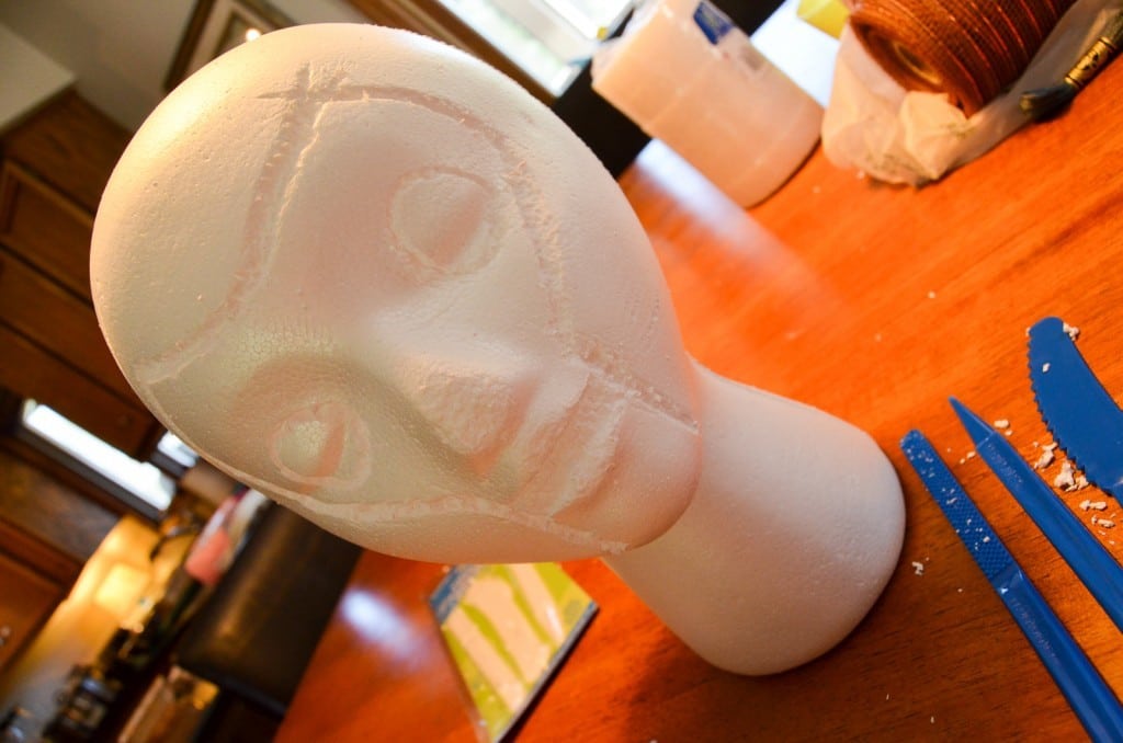 45 Foam heads ideas  foam head, mannequin art, styrofoam head