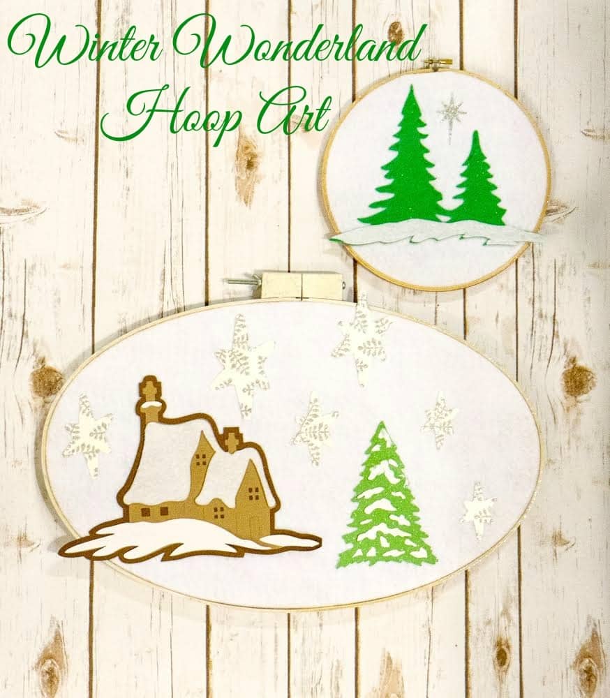 Winter Wonderland Hoop Art