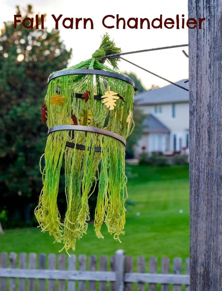 Fall Yarn Chandelier