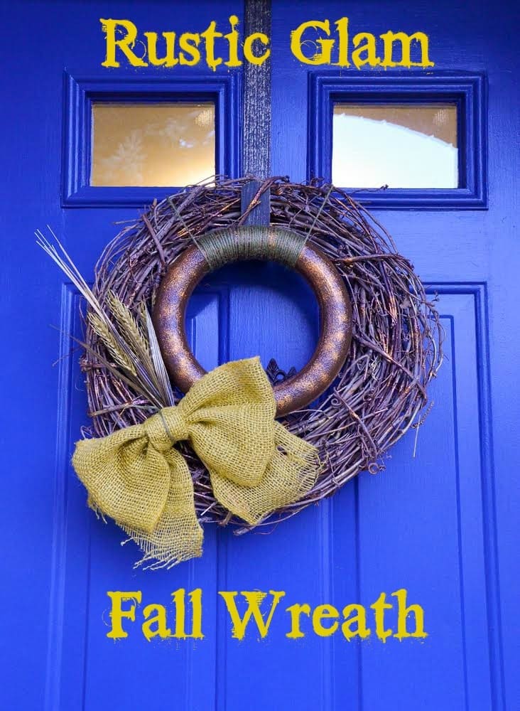 Rustic Glam Fall Wreath