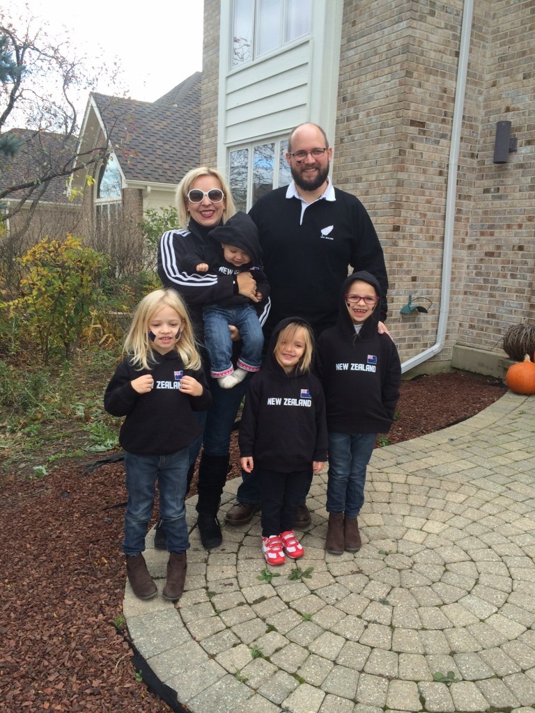 Gould family All Blacks fans