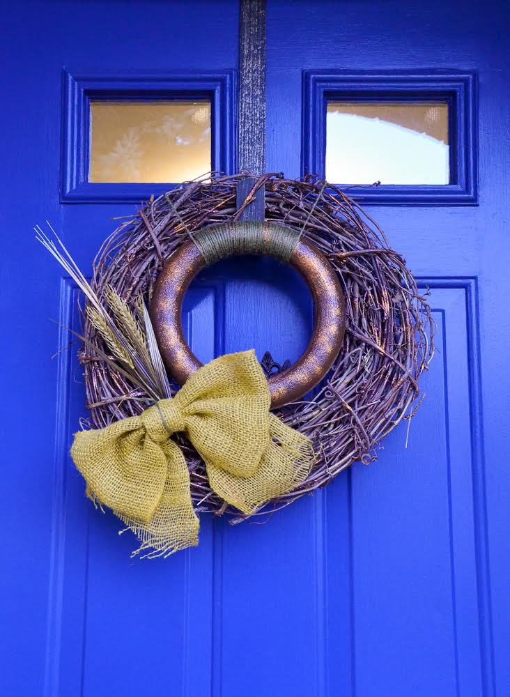 Rustic Glam Fall Wreath