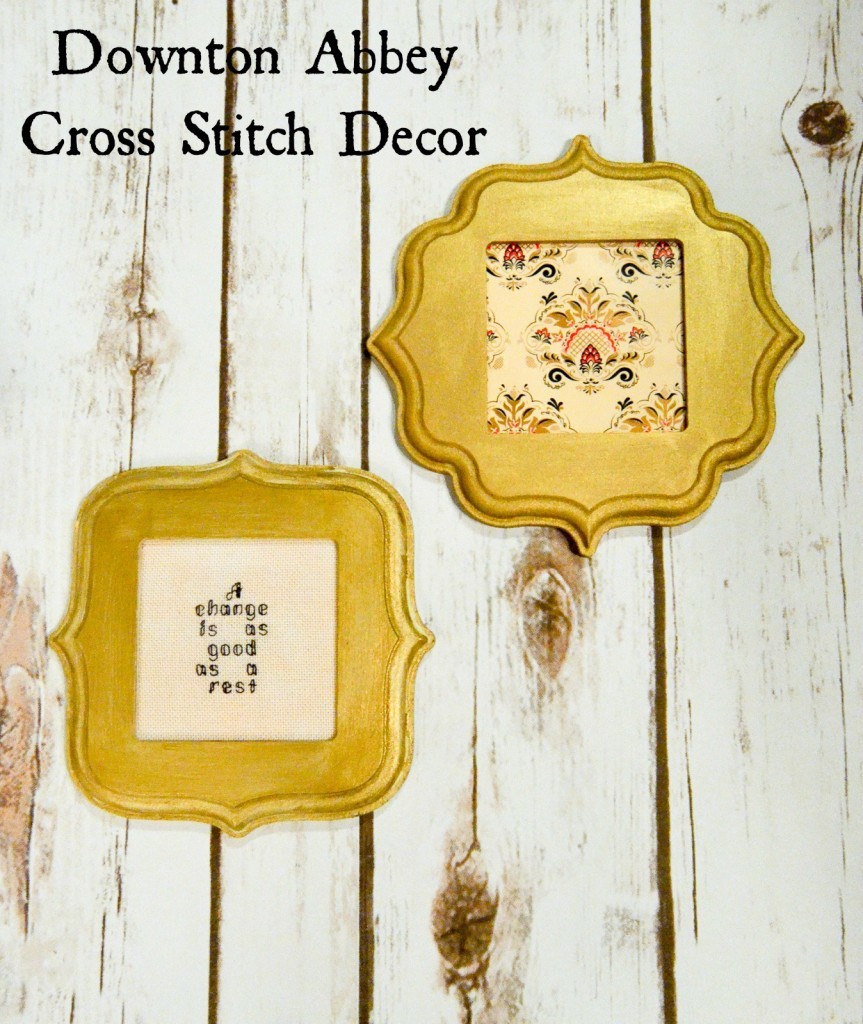 Downton Abbey Cross Stitch Decor