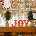 Easy Glittered Wooden Letters