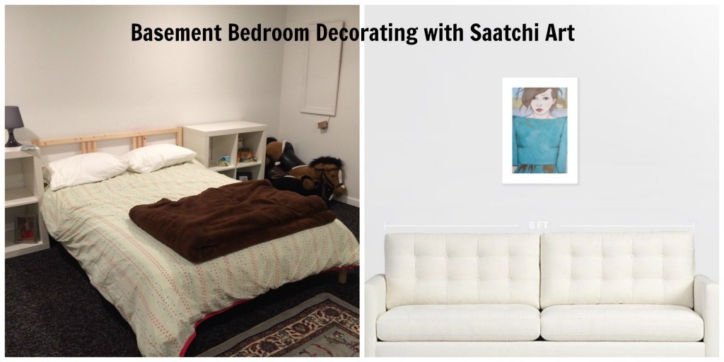 Basement Bedroom Decorating with Saatchi Art