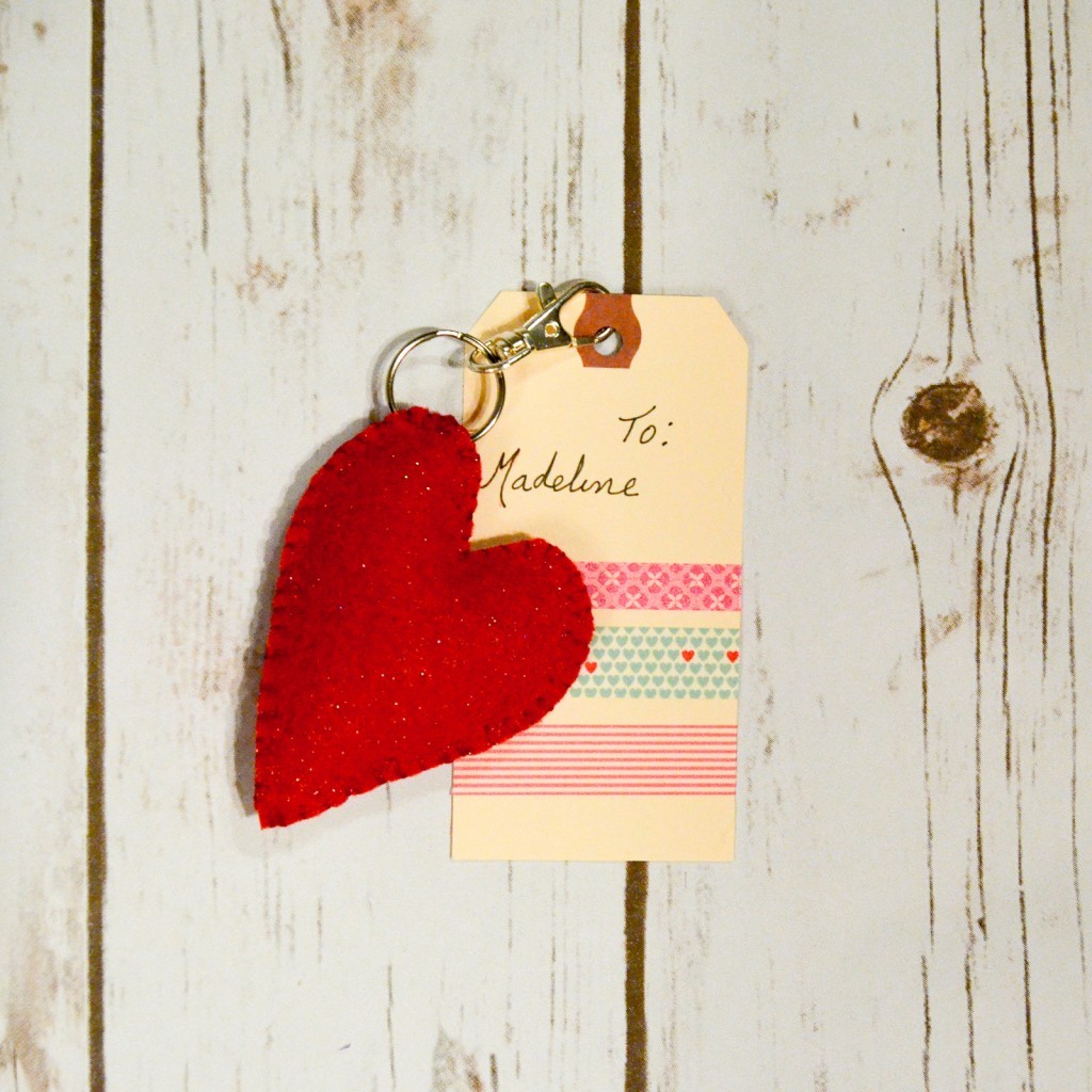 Valentine's Heart Key Fob