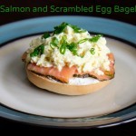 Salmon and Scrambled Egg Bagel