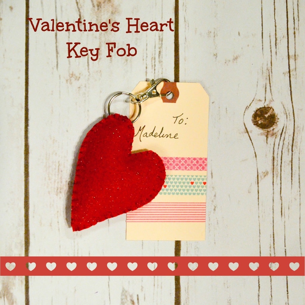 Valentine's Heart Key Fob