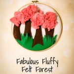 Fabulous Fluffy Felt Forest (Hoop Art)