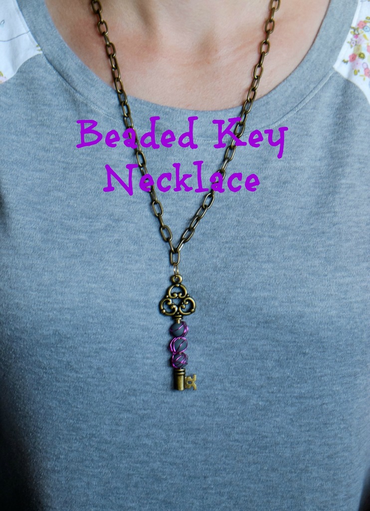 Beaded Key Necklace