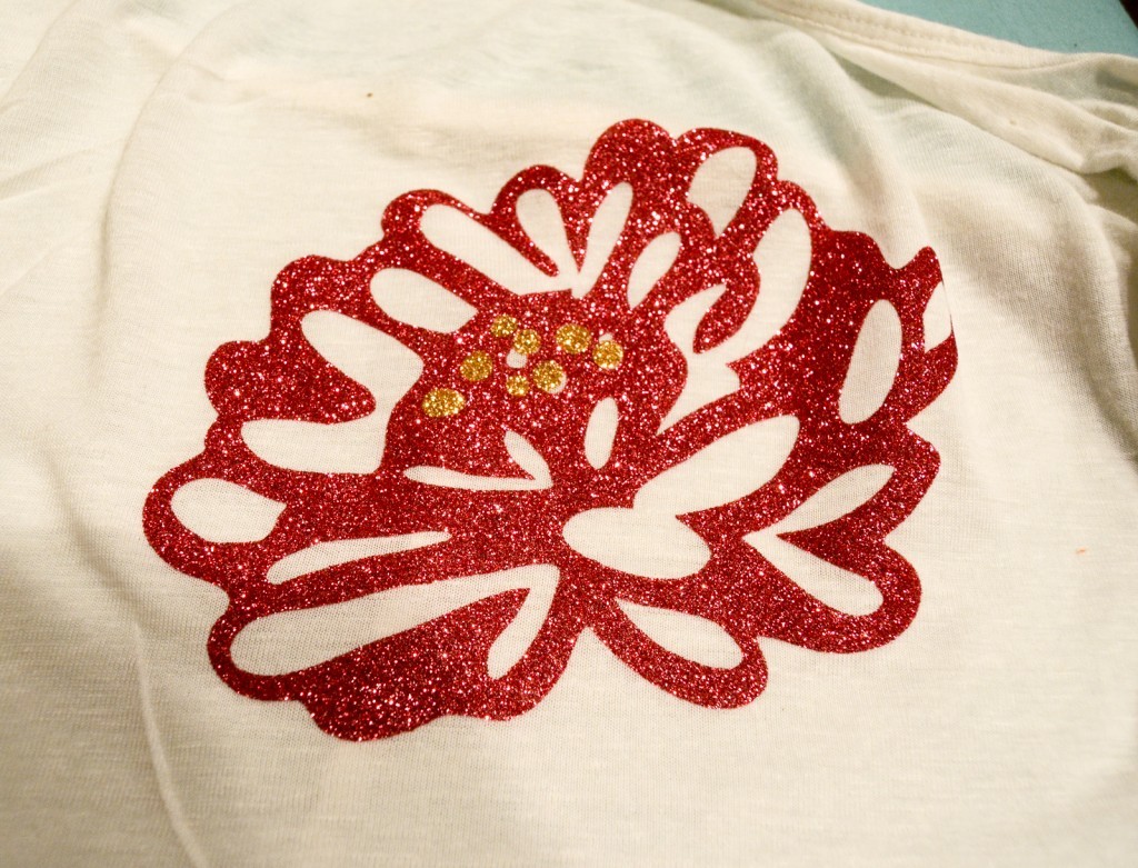 gold heat transfer glitter