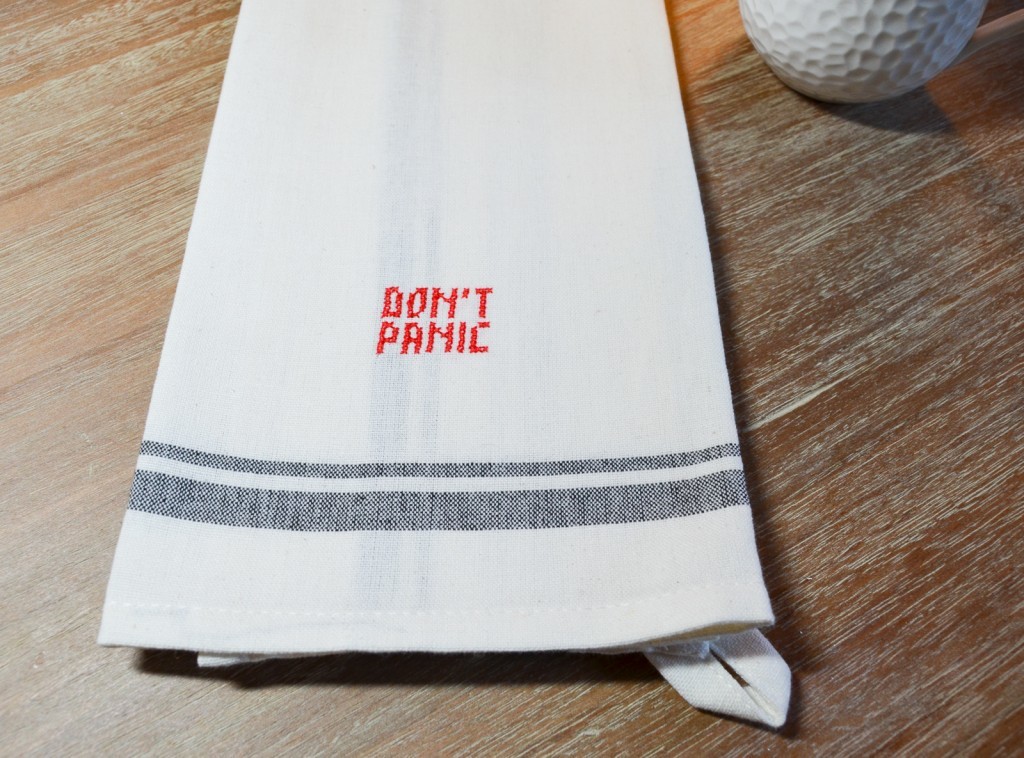 Don't Panic Tea Towel