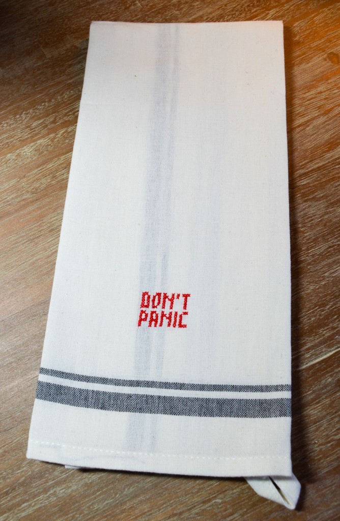 Don't Panic Tea Towel