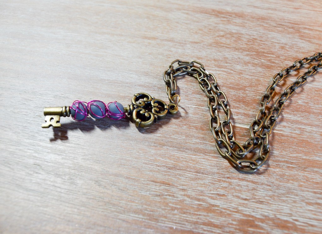 Beaded Key Necklace