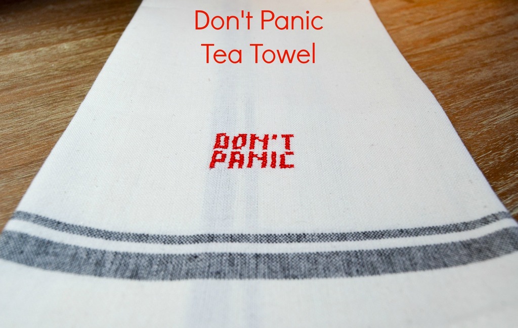 Don't Panic Tea Towel
