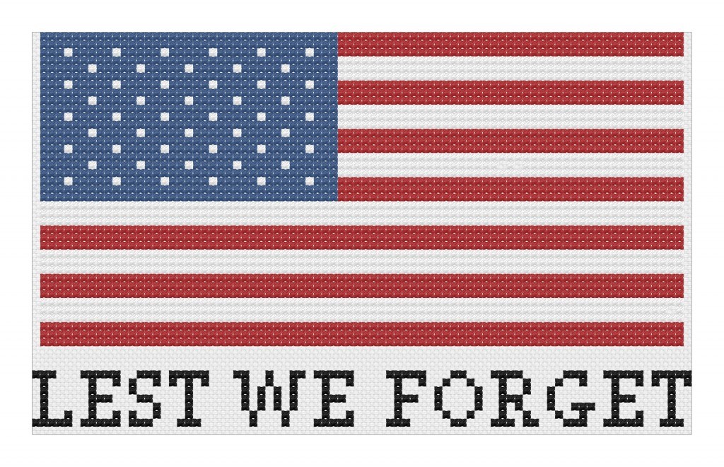 Lest We Forget Cross Stitch Pattern by @albiongould