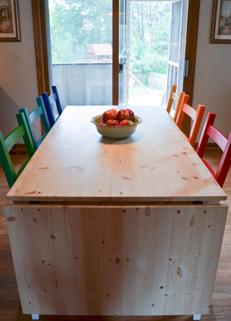 Rainbow Painted Kitchen Set