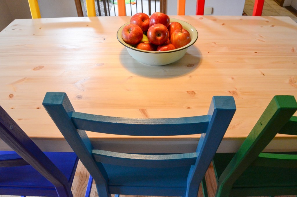 Rainbow Painted Kitchen Set Albion Gould