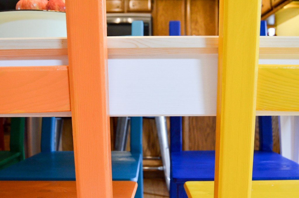 Rainbow Painted Kitchen Set