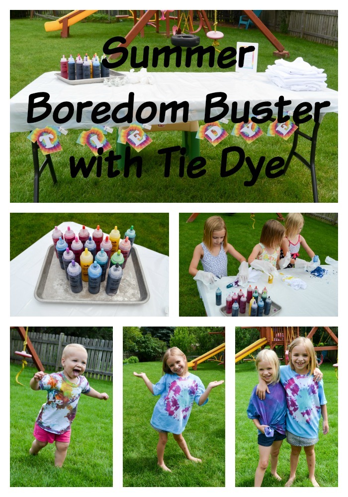 Summer Boredom Buster with Tie Dye