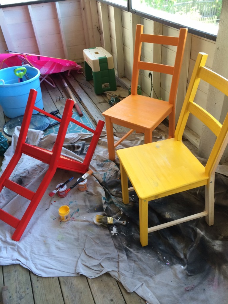 painted chairs