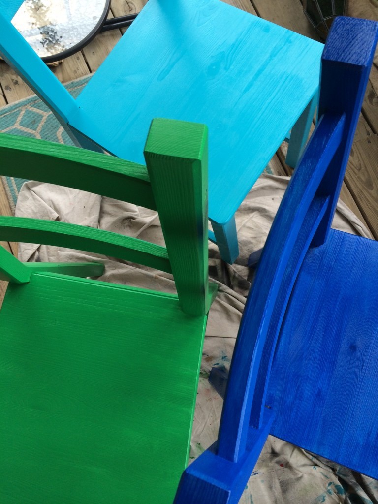 painted kitchen chairs