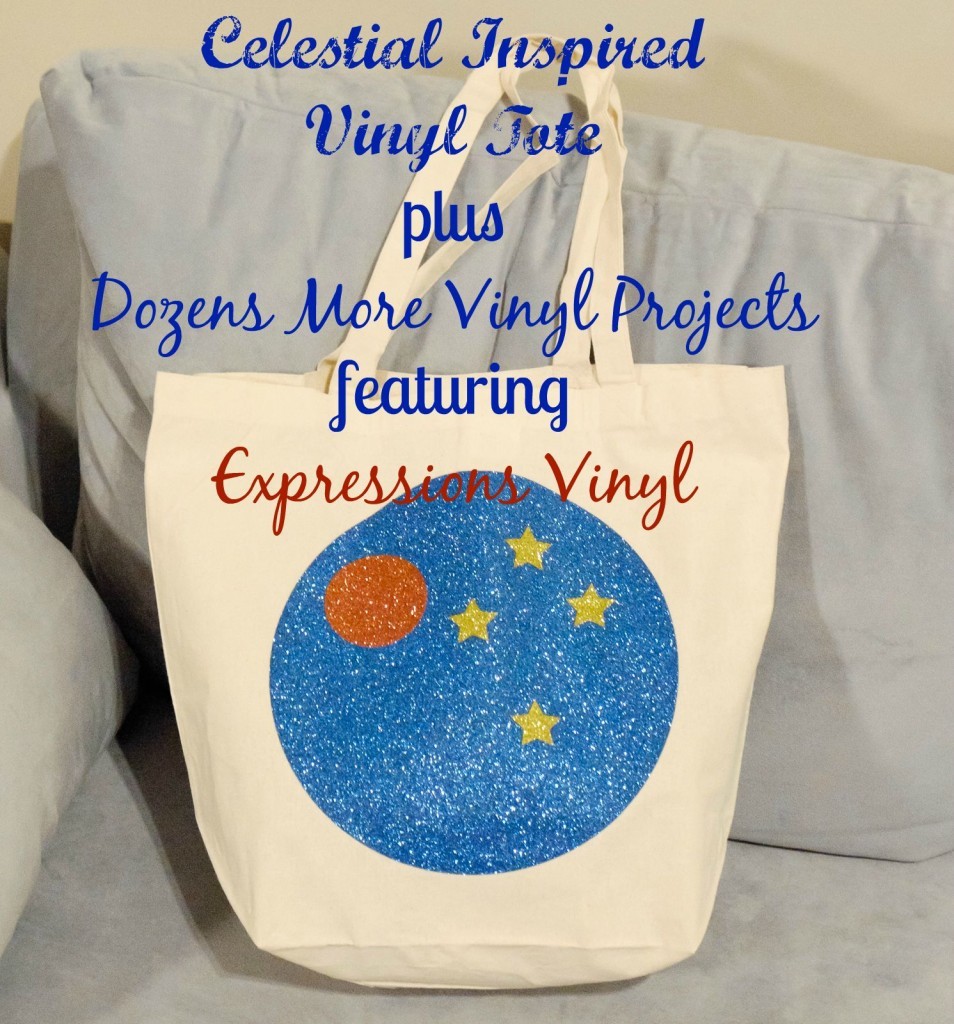 Celestial Inspired Vinyl Tote