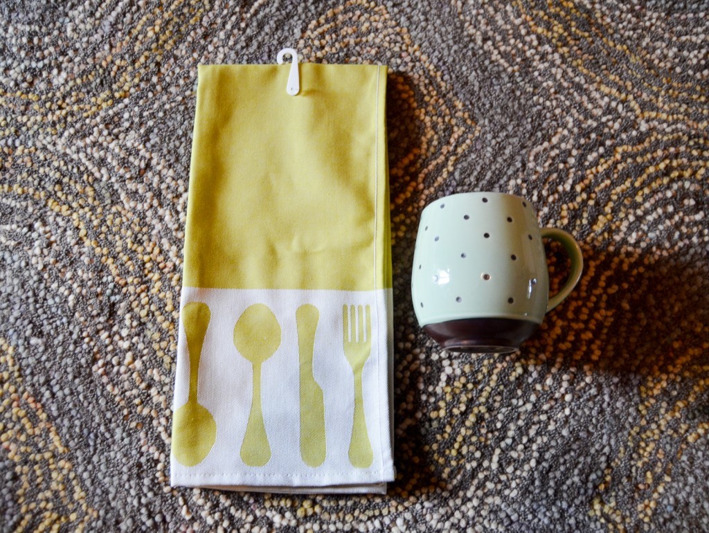 Green Utensils Kitchen Towel