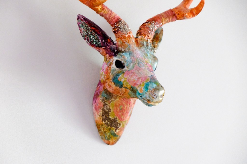 Mixed Media Deer Head