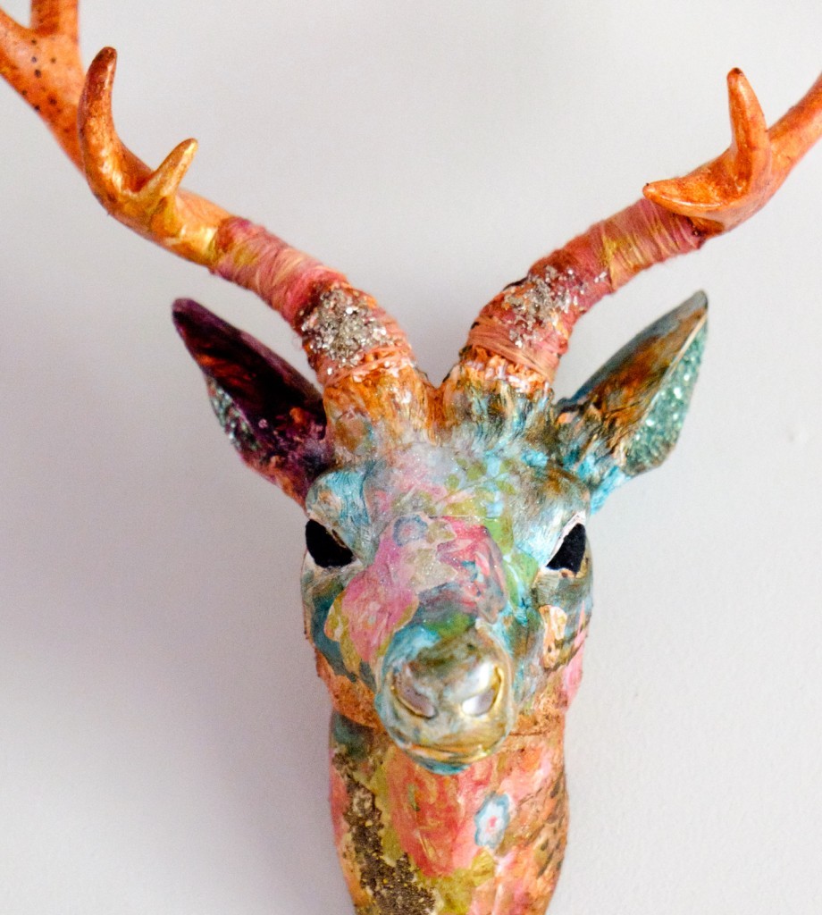 Mixed Media Deer Head