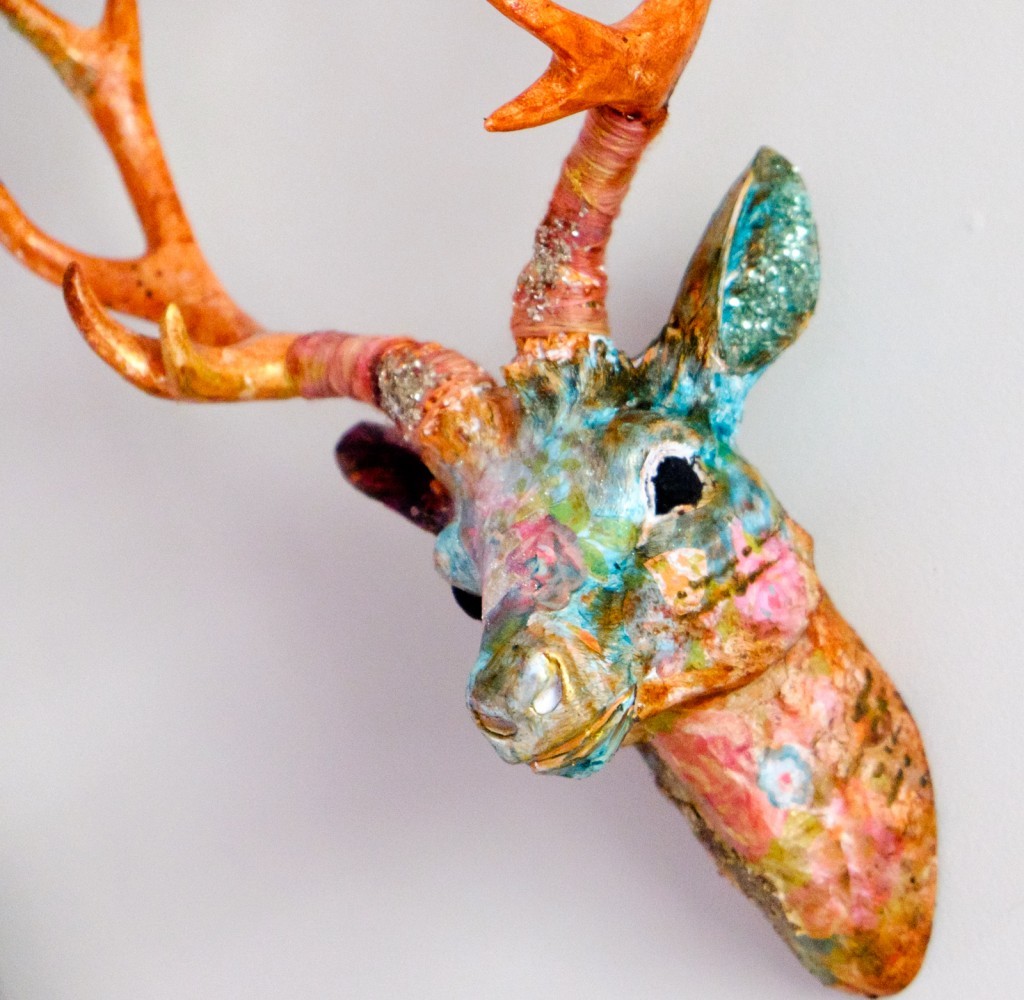 Mixed Media Deer Head