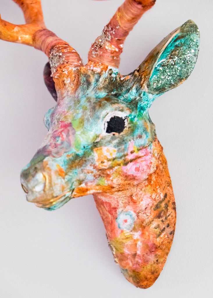 Mixed Media Deer Head