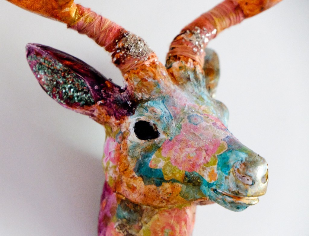 Mixed Media Deer Head