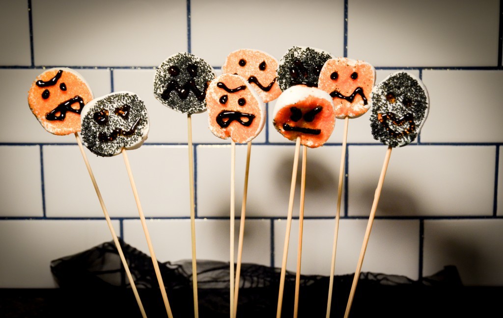 Monster Marshmallow Lollipops