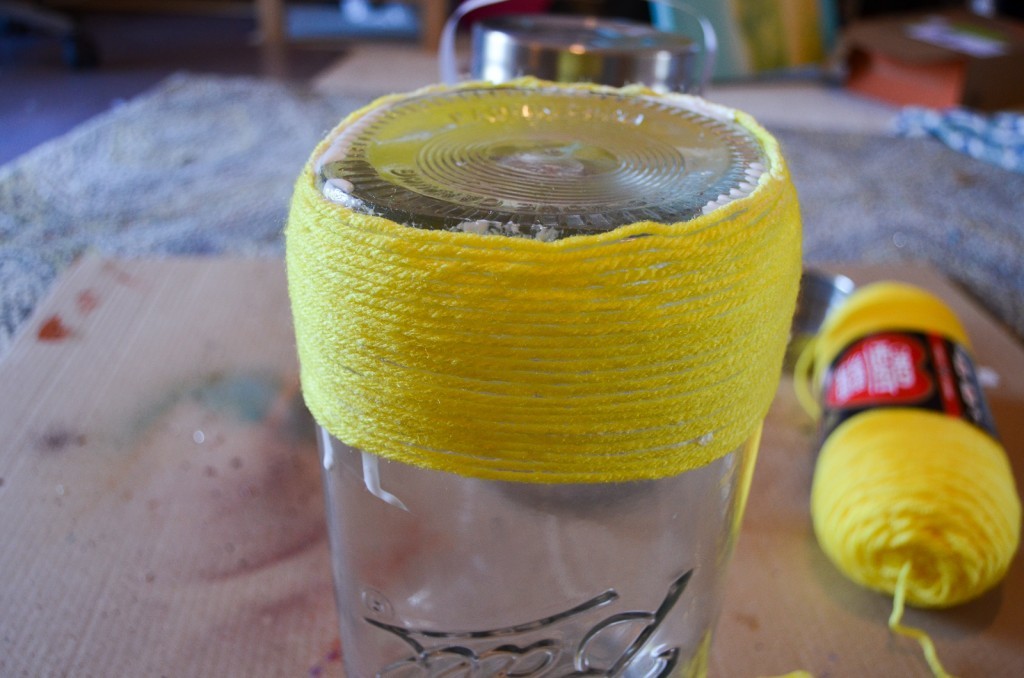 yellow yarn