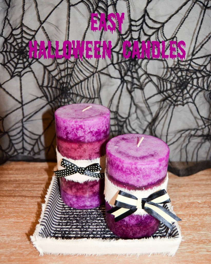 Easy Halloween Candles